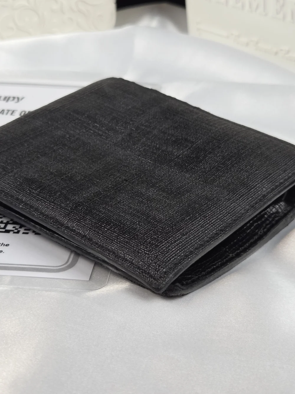 Fendi Black Zucca Coated Canvas Bifold Wallet with Entrupy COA
